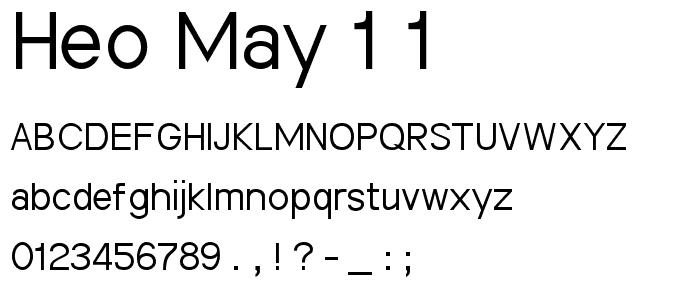 Heo May 1_1 font